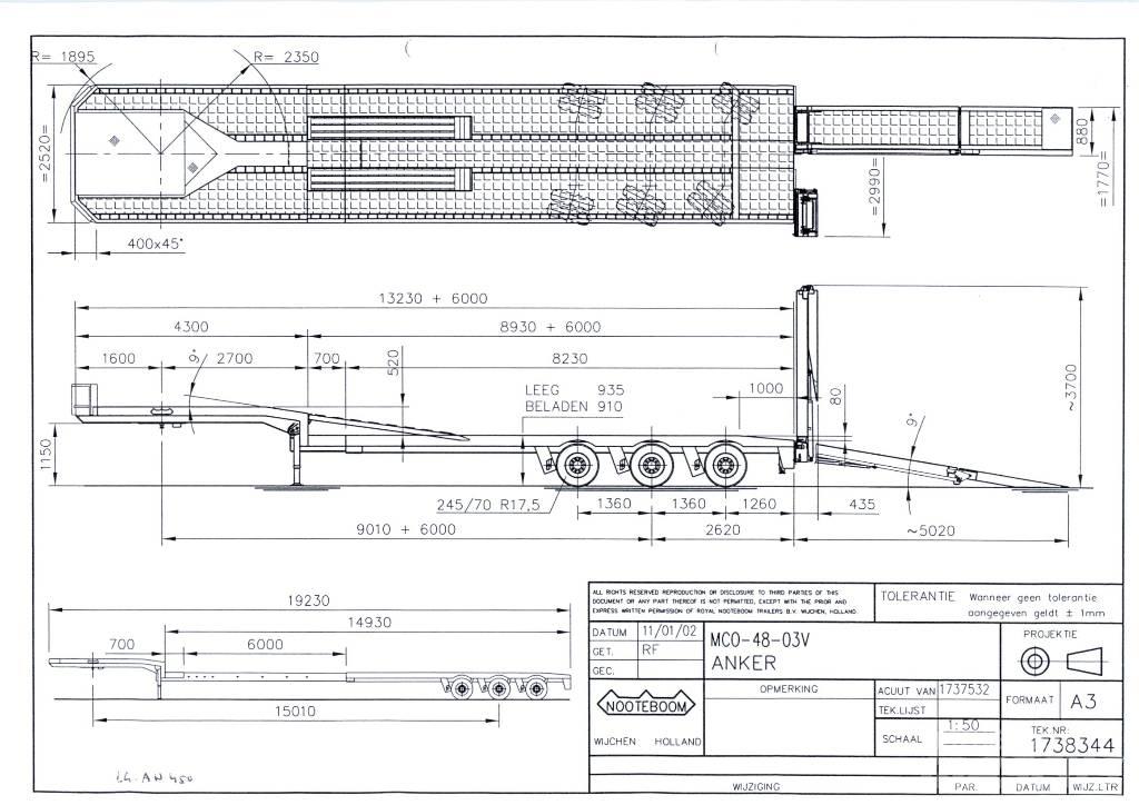 Nooteboom MCO-48-03V Puoliperävaunulavetit
