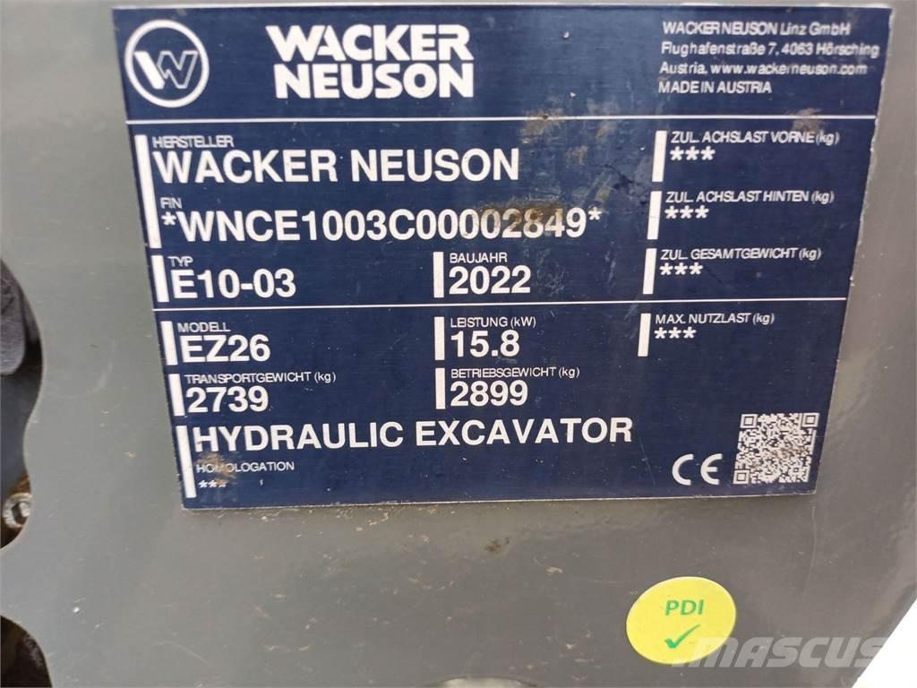 Wacker Neuson EZ26 Telakaivukoneet