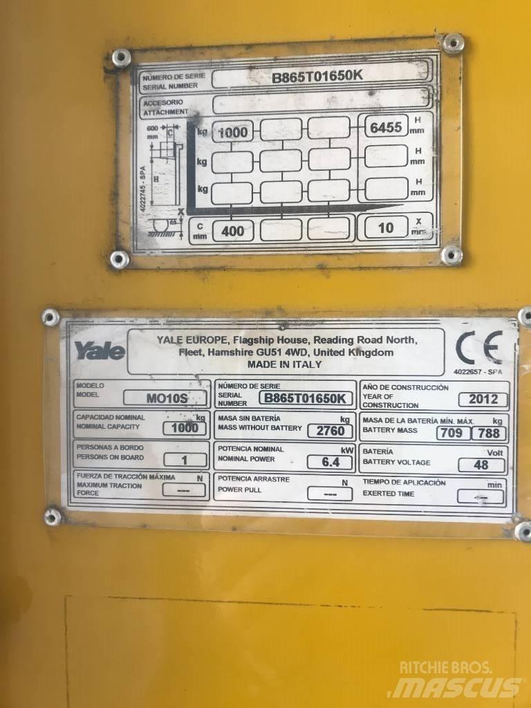 Yale MO10S Korkeakeräilytrukit