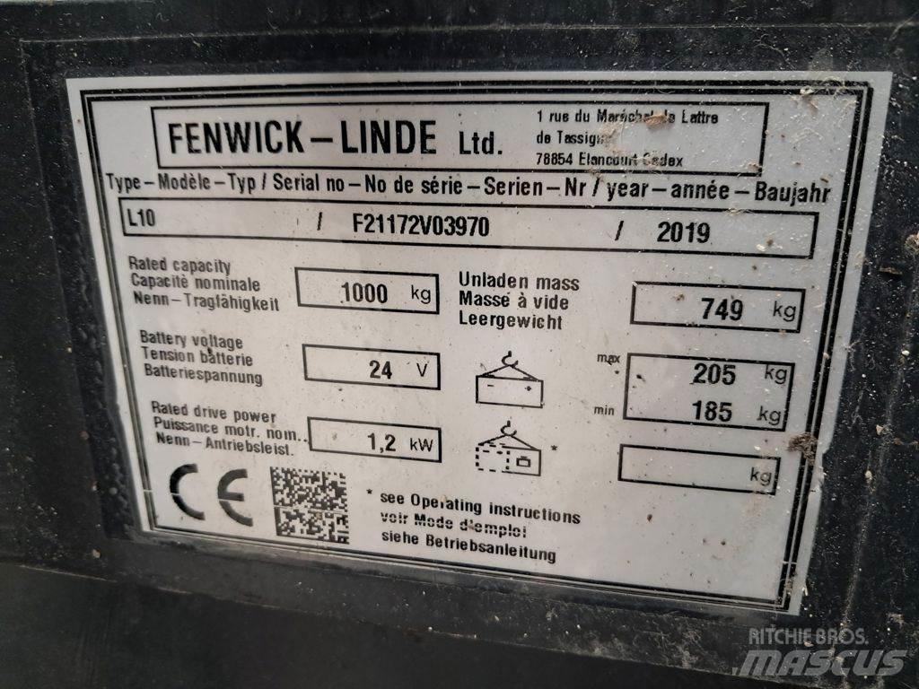 Linde L10 Käyden ajettavat pinoamistrukit