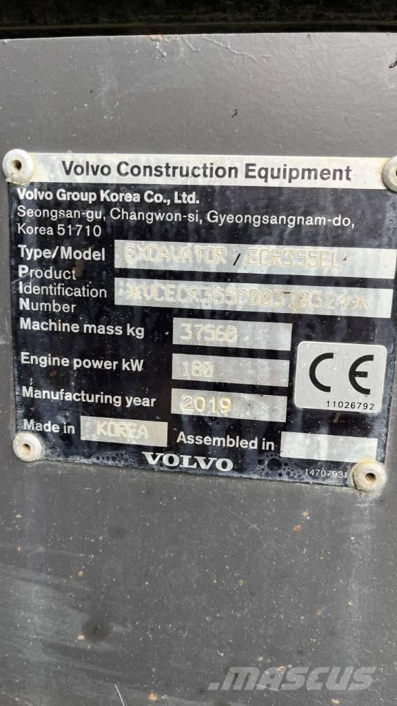 Volvo ECR355EL Telakaivukoneet