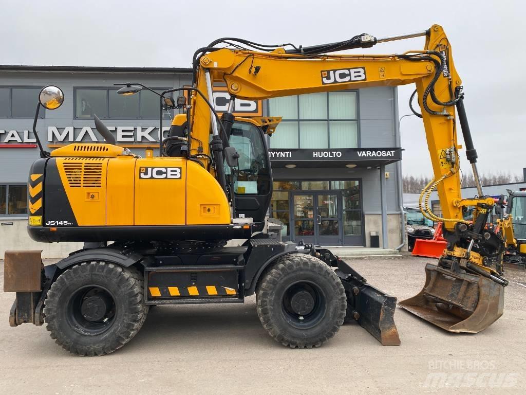 JCB JS145W TAB T4F Pyöräkaivukoneet