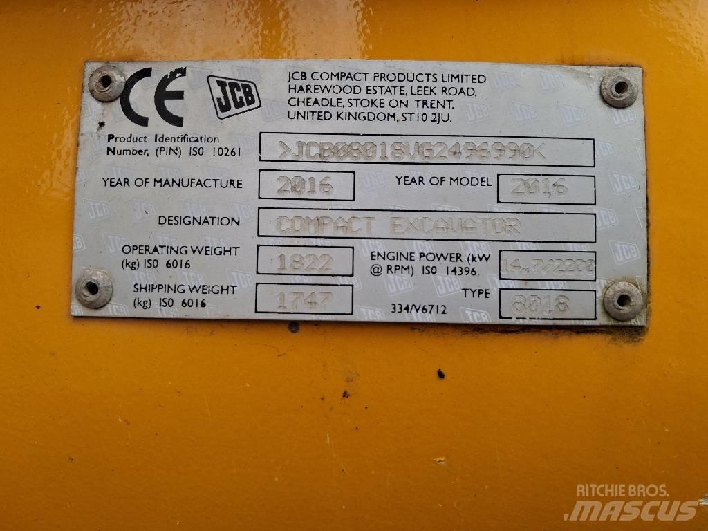 JCB 8018 CTS Minikaivukoneet < 7t