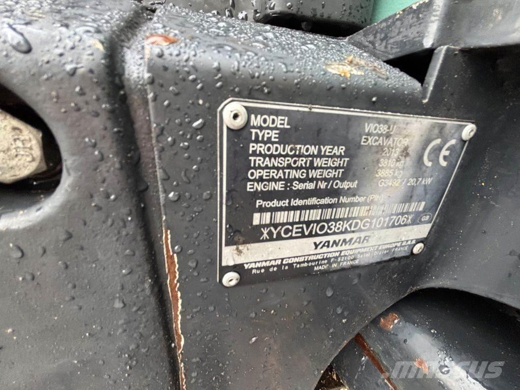 Yanmar VIO38 Minikaivukoneet < 7t