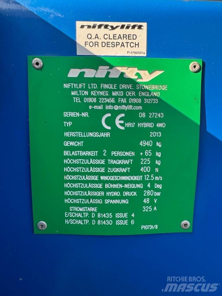 Niftylift HR 17 D E Kuukulkijat