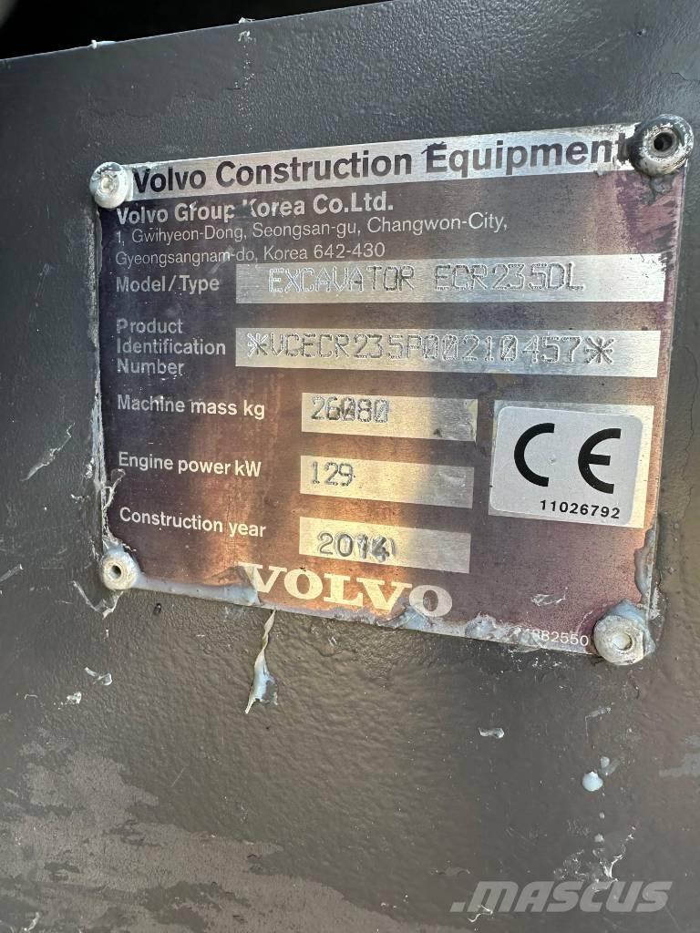 Volvo ERC235DL Telakaivukoneet