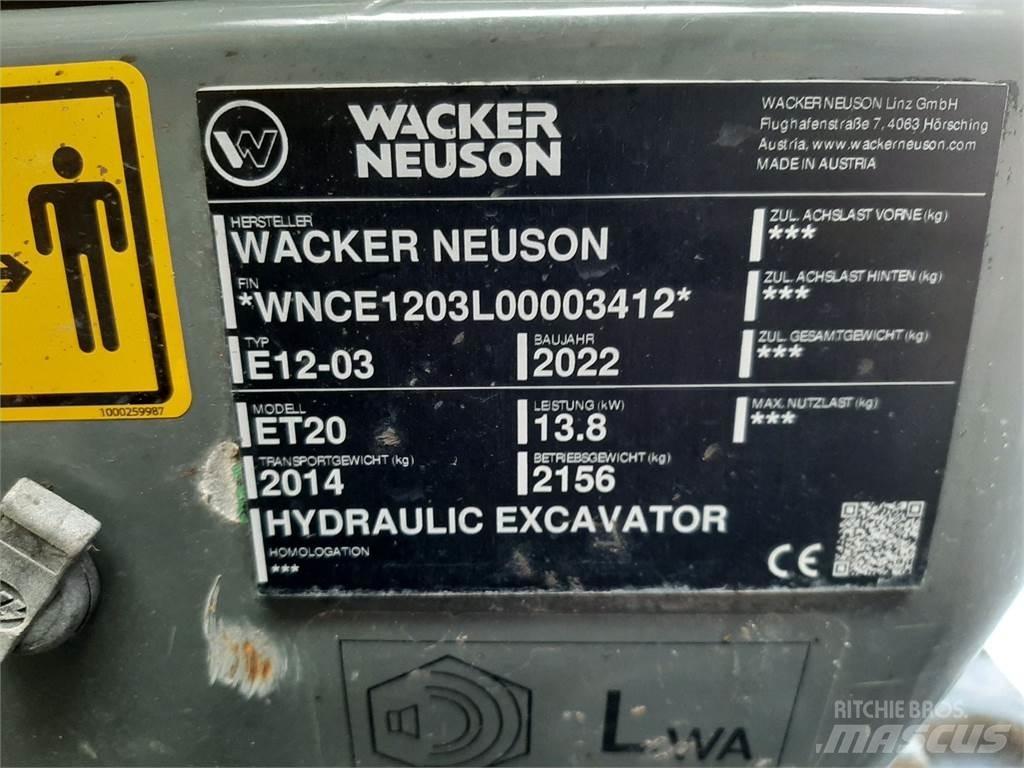 Wacker Neuson ET20 Telakaivukoneet