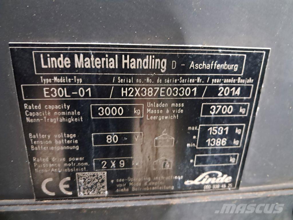 Linde E30L-01 Sähkötrukit