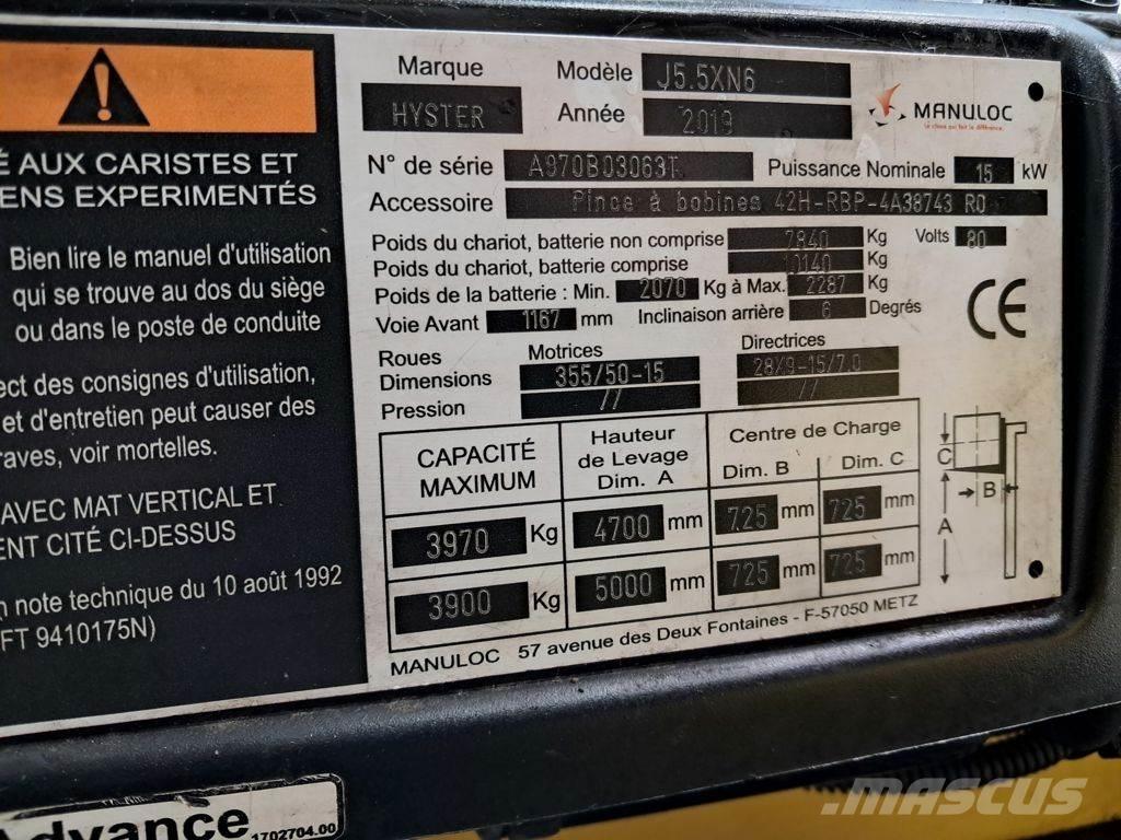 Hyster J5.5XN6 Sähkötrukit