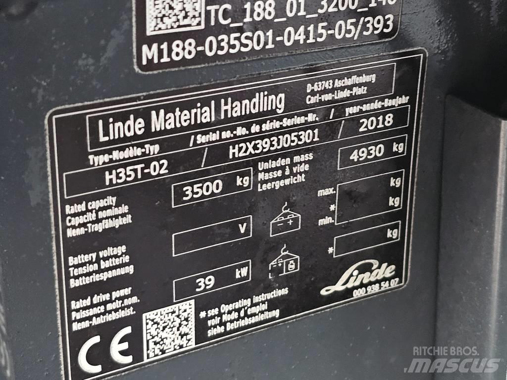 Linde H35T-02 Nestekaasutrukit