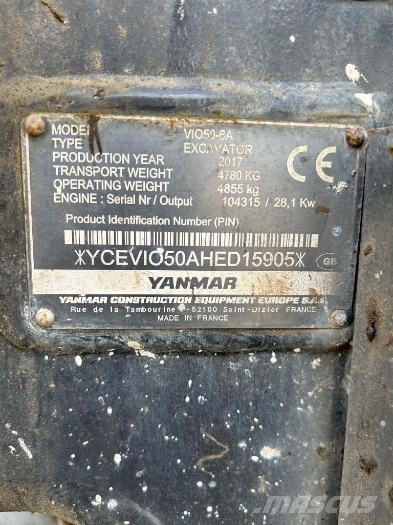 Yanmar VI050 - 6A Minikaivukoneet < 7t