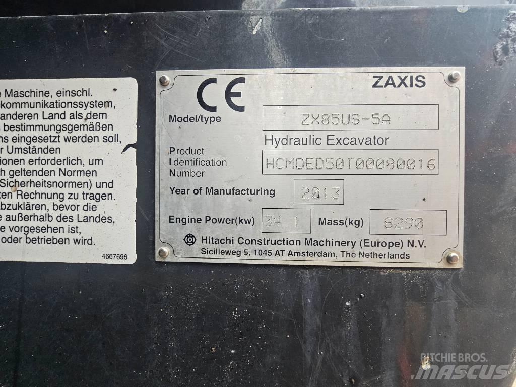 Hitachi ZX 85 US-5 A Midikaivukoneet 7t - 12t