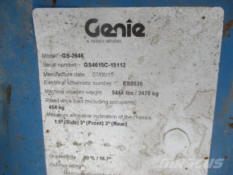 Genie GS 2646 Saksilavat