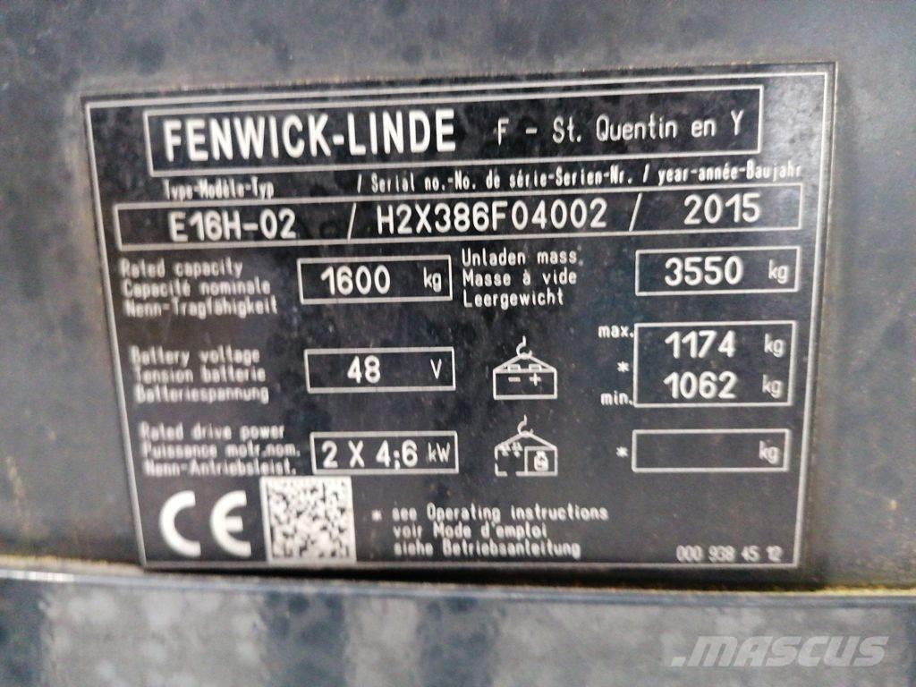 Linde E16H-02 Sähkötrukit