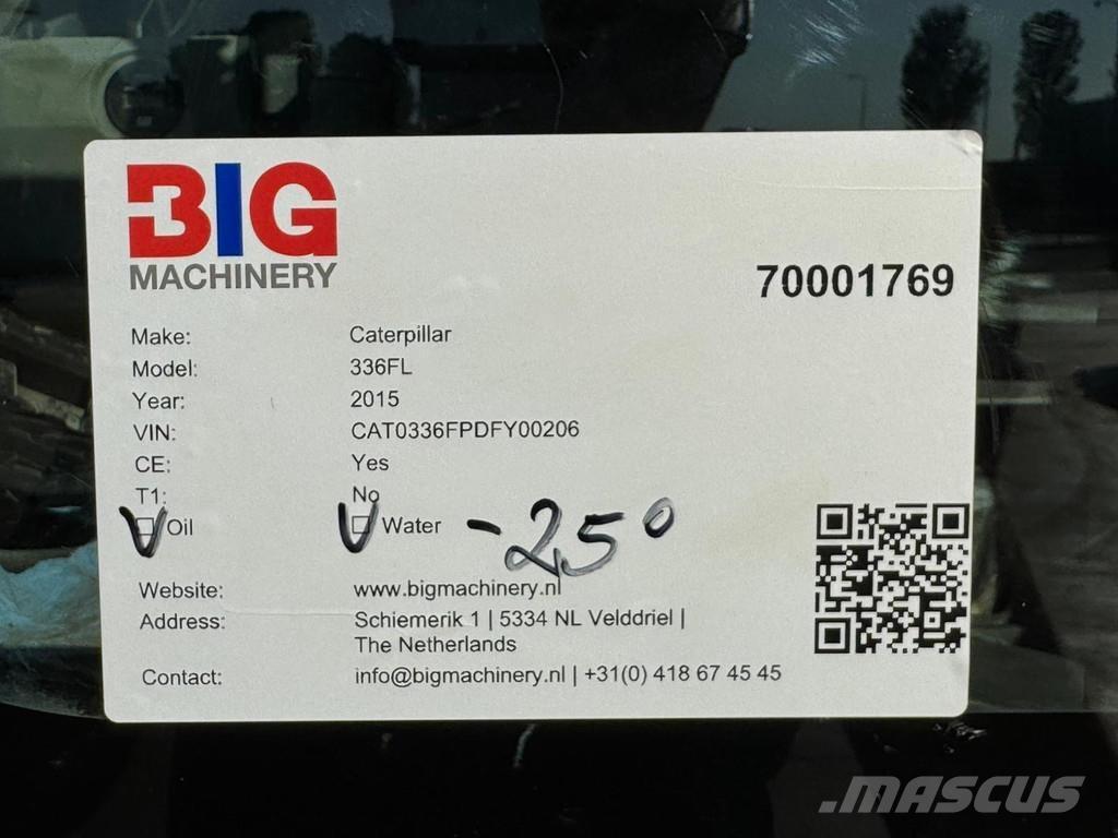 CAT 336FL XE Telakaivukoneet