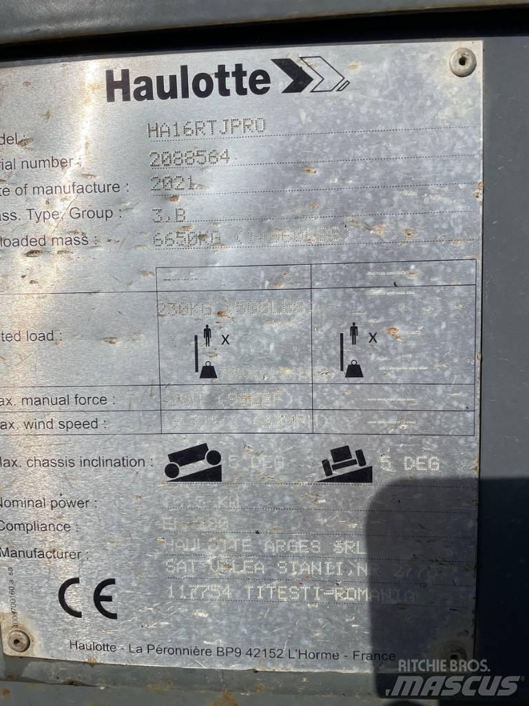 Haulotte HA16RTJ PRO Pienikokoiset itseliikkuvat puominostimet