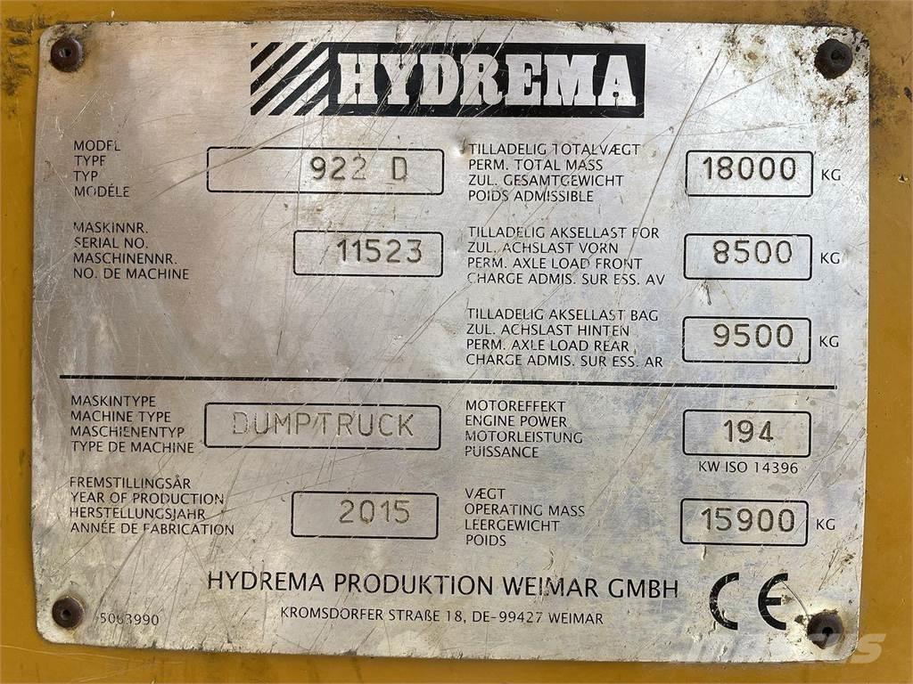Hydrema 922D Minidumpperit