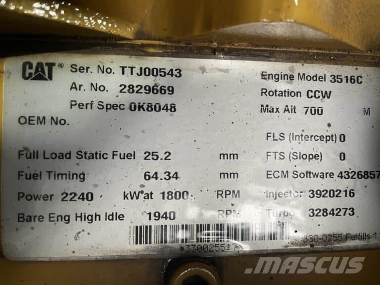 CAT 3516C Merimoottorit