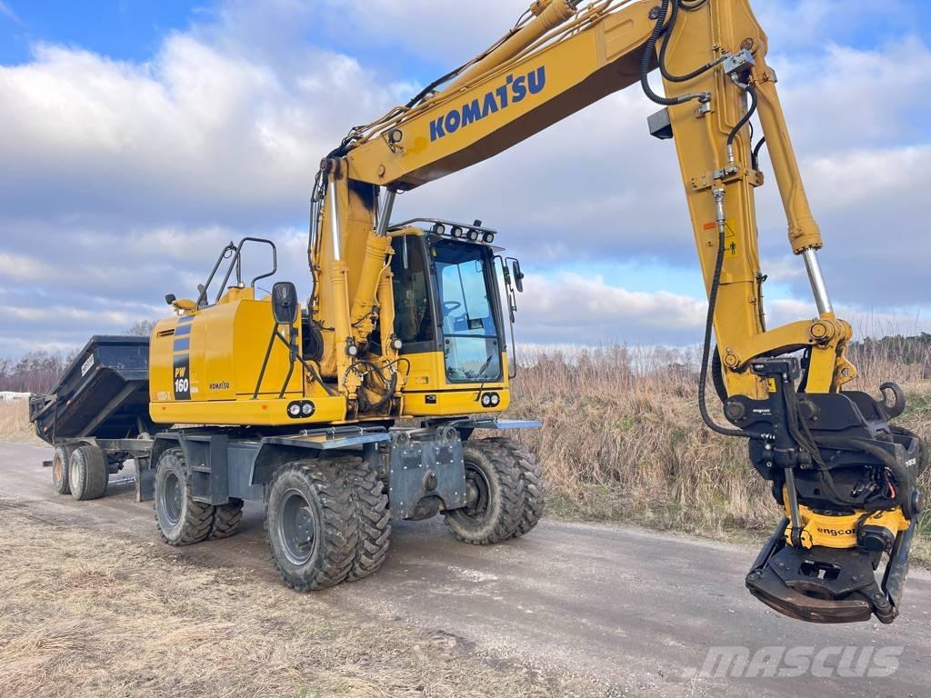 Komatsu PW 160 Pyöräkaivukoneet