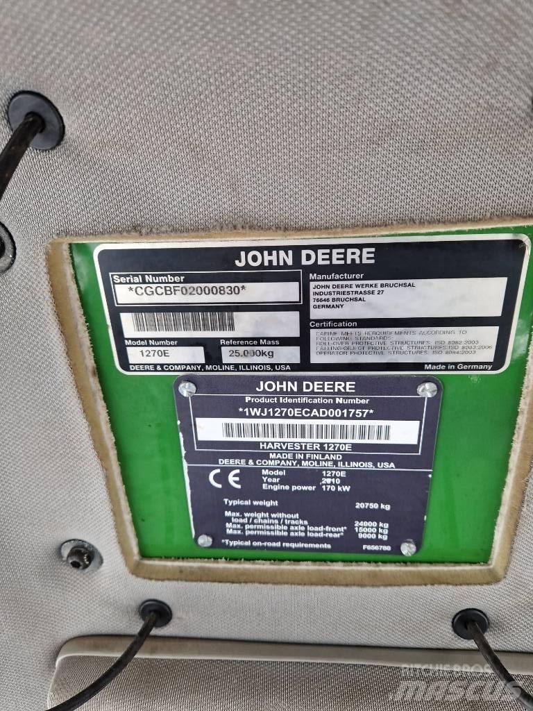 John Deere 1270E Harvesterit