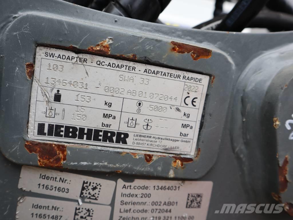 Liebherr SWA 33 Pikakytkimet