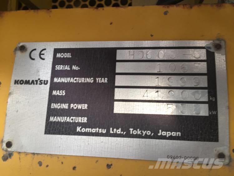 Komatsu HD 605-5 Maansiirtoautot