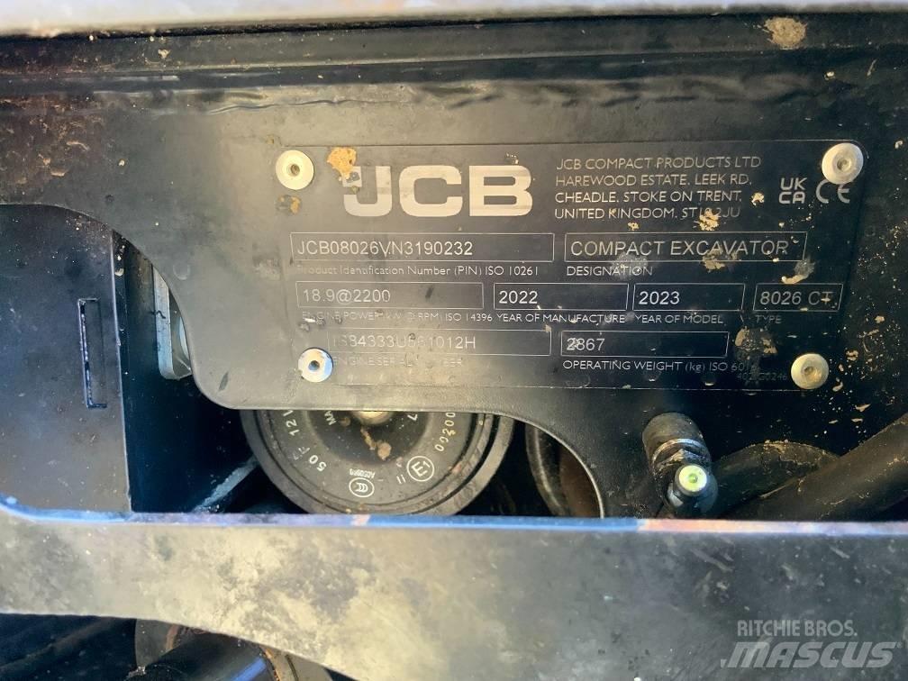 JCB 8026 CTS Minikaivukoneet < 7t