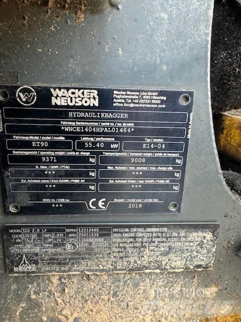 Wacker Neuson ET 90 Telakaivukoneet
