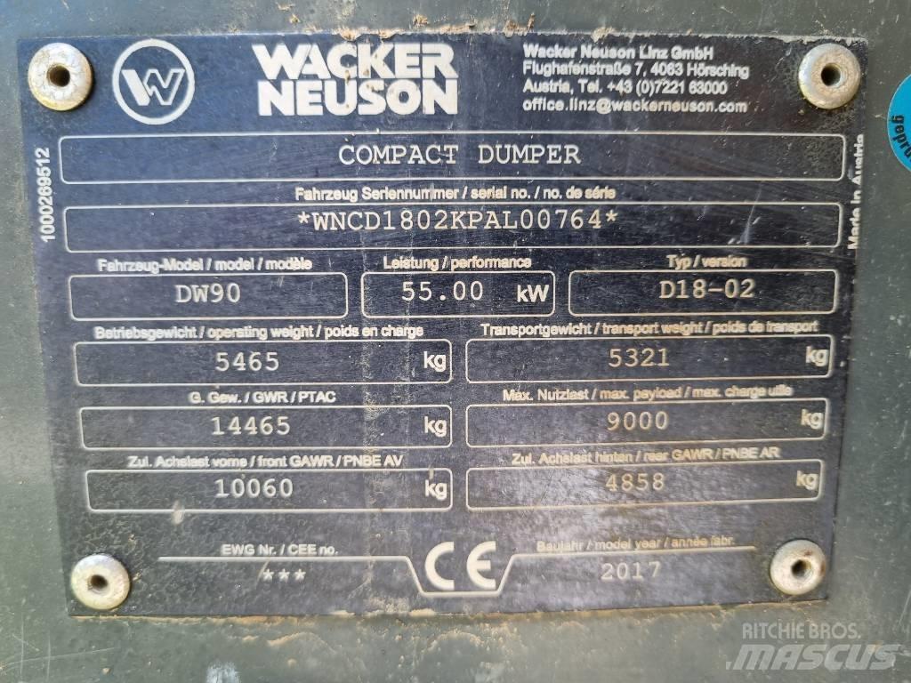 Wacker Neuson DW 90 Minidumpperit