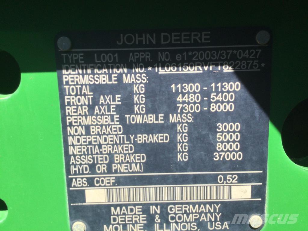 John Deere 6150R Traktorit