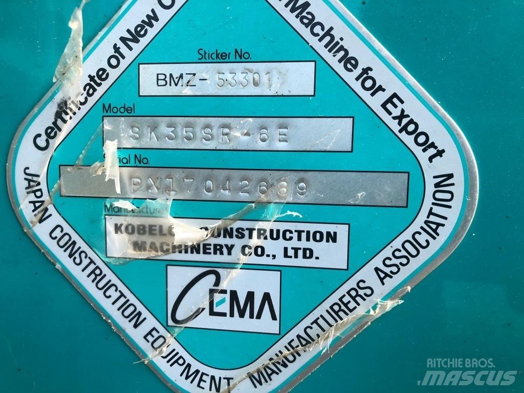 Kobelco SK 35 SR-6E Minikaivukoneet < 7t