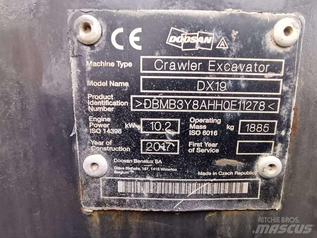 Doosan DX 19 Minikaivukoneet < 7t