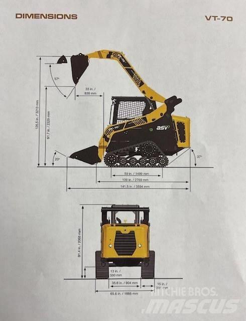 ASV VT 70 Liukuohjatut kuormaajat