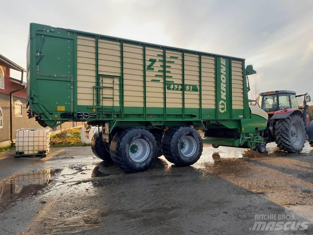 Krone ZX450GL Keräävät noukinvaunut ja silppurivaunut
