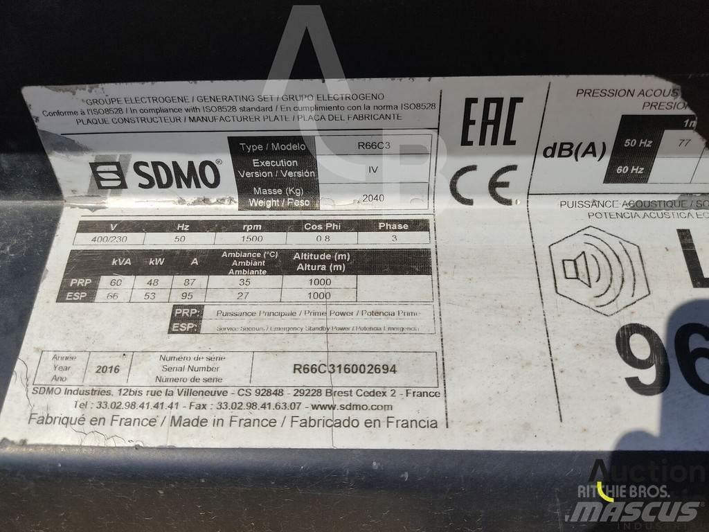 Sdmo R66C3 Dieselgeneraattorit