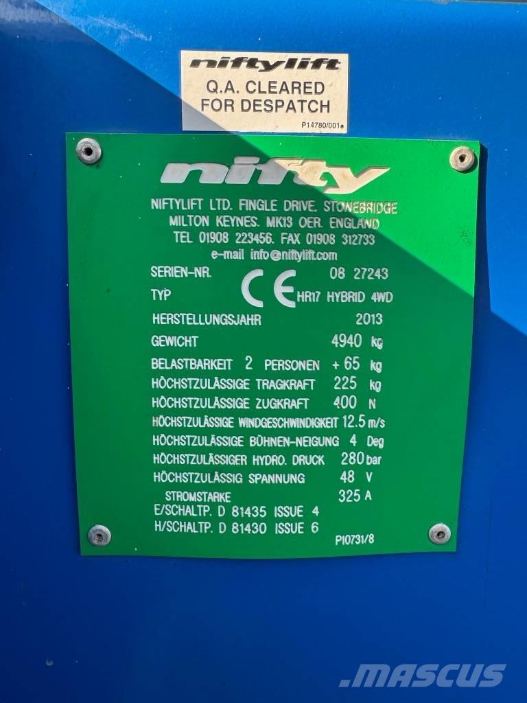 Niftylift HR 17 D E Kuukulkijat