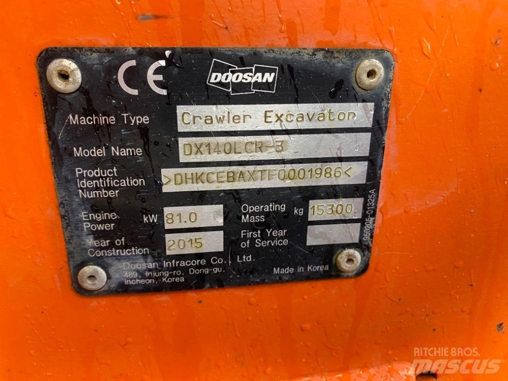 Doosan DX 140 LCR-3 Telakaivukoneet