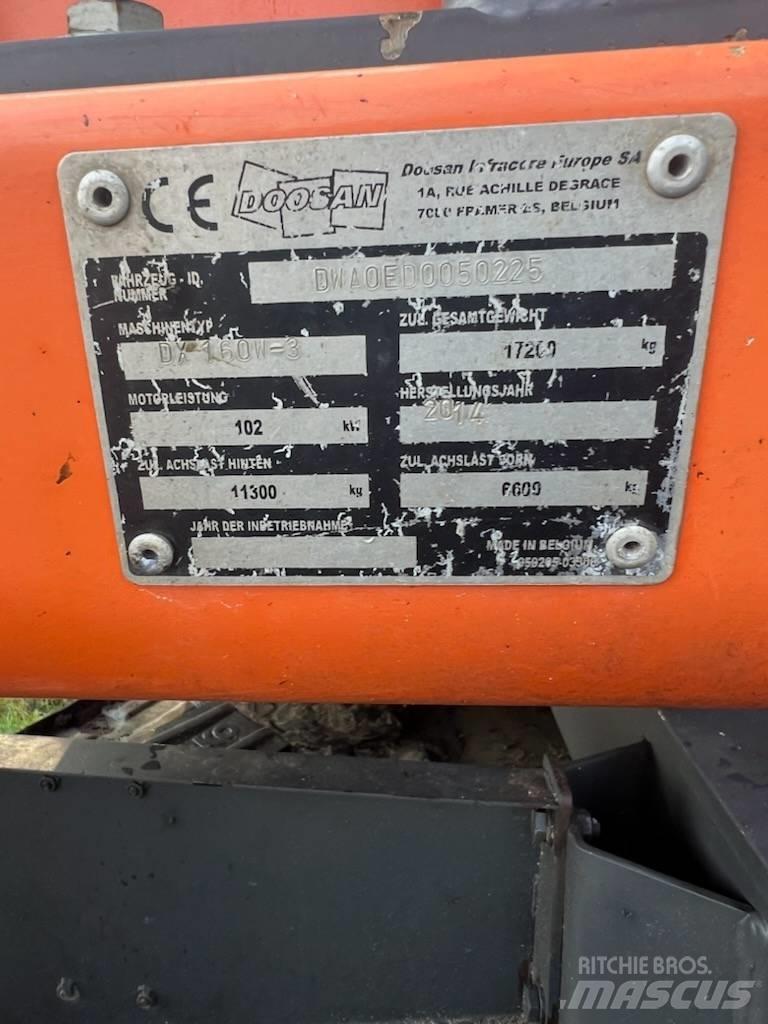 Doosan DX 160 W-3 Pyöräkaivukoneet