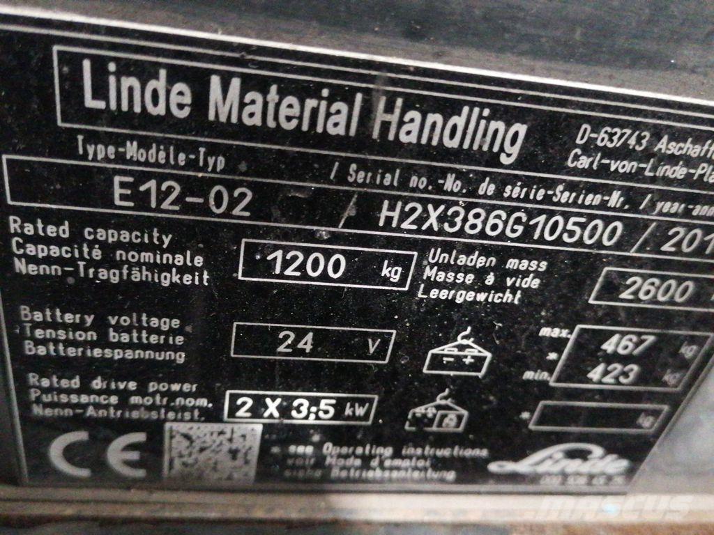 Linde E12-02 Sähkötrukit