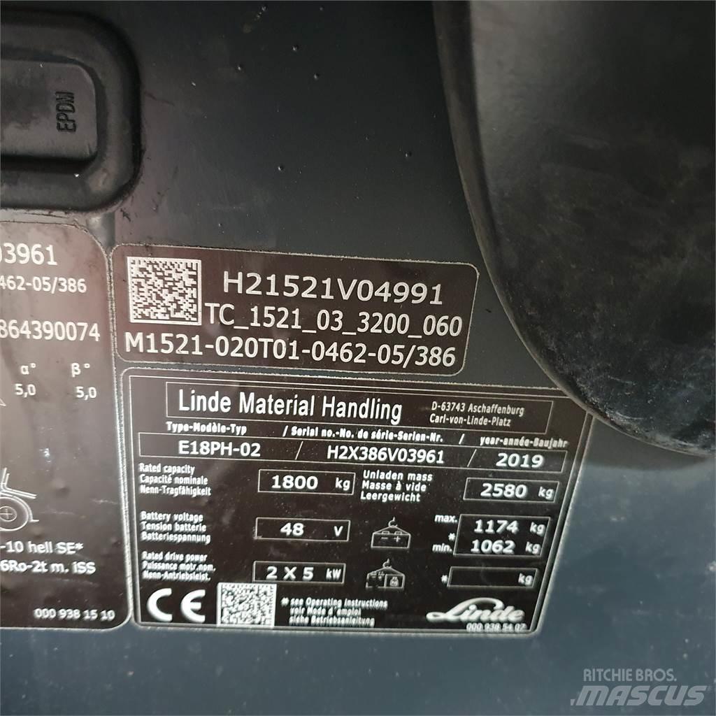 Linde E18PH Sähkötrukit