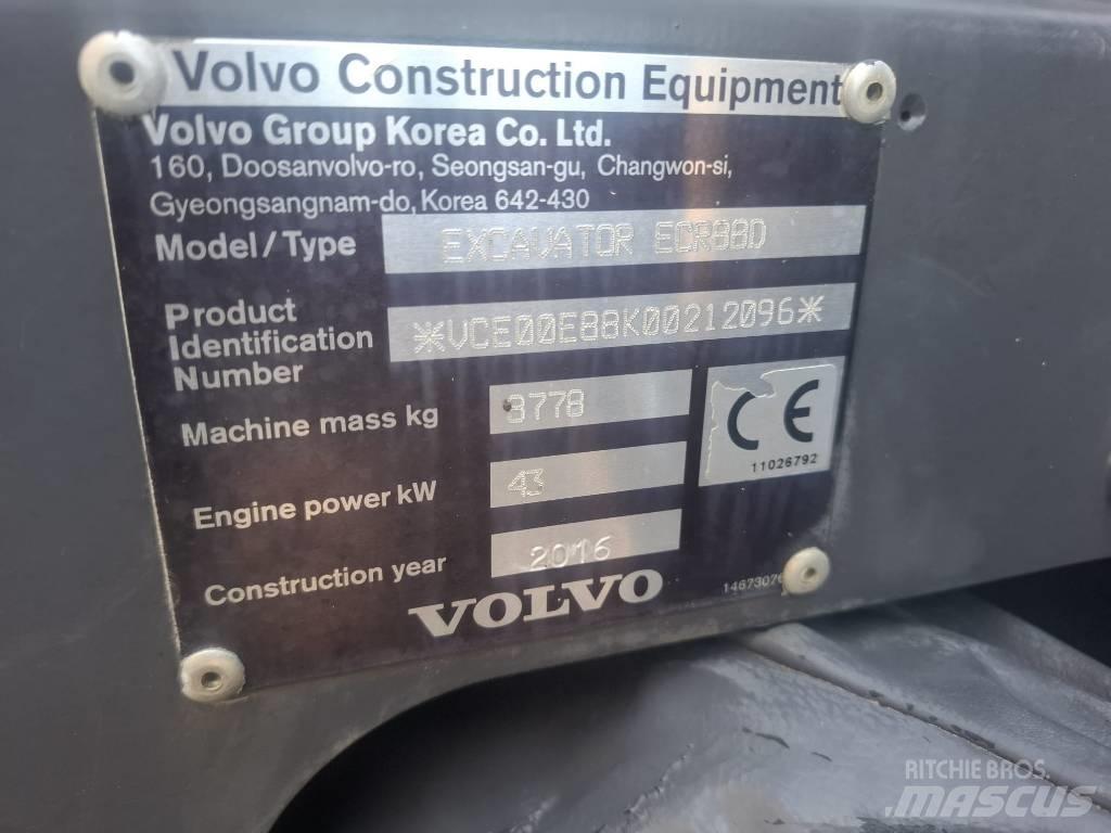 Volvo ECR 88 D Midikaivukoneet 7t - 12t