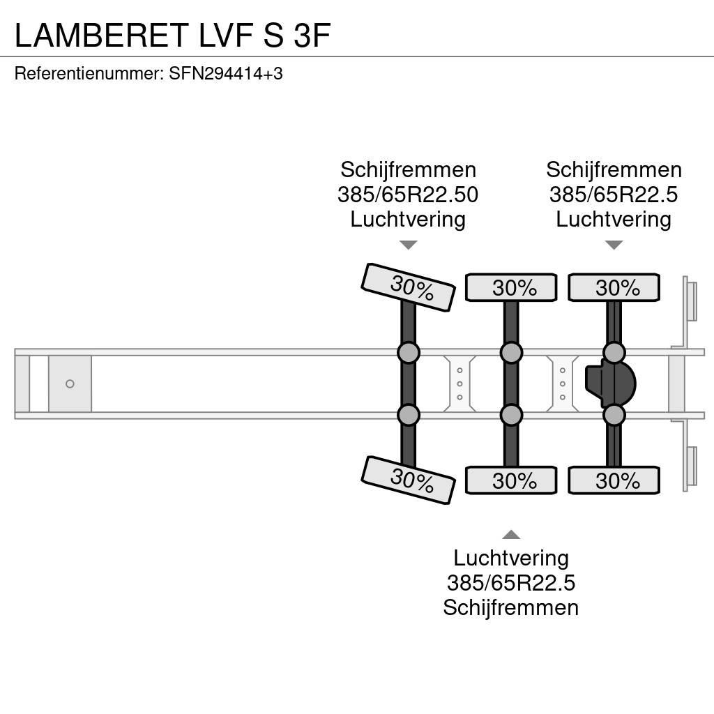 Lamberet LVF S 3F Kylmä-/Lämpökoripuoliperävaunut