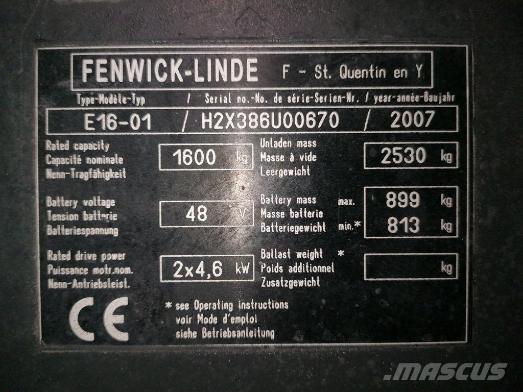 Linde E16-01 Sähkötrukit