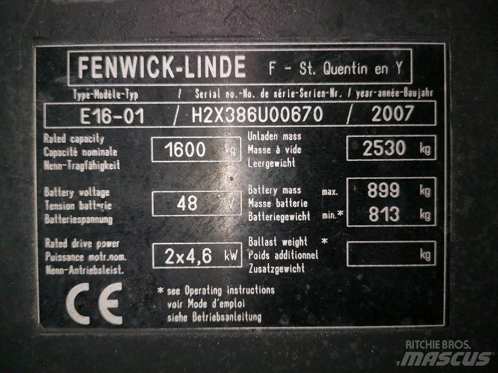 Linde E16-01 Sähkötrukit