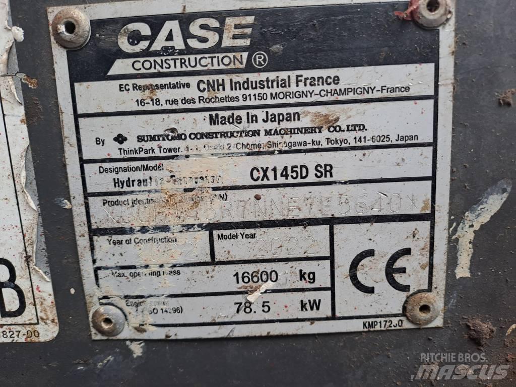CASE CX145D SR Telakaivukoneet