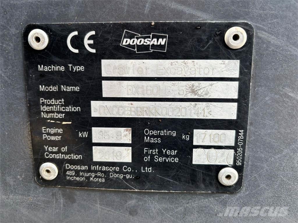 Doosan DX160HLC-5 Telakaivukoneet