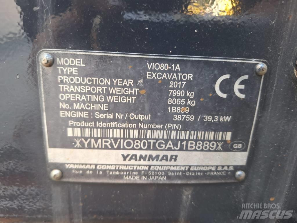 Yanmar Vio 80-1A Midikaivukoneet 7t - 12t