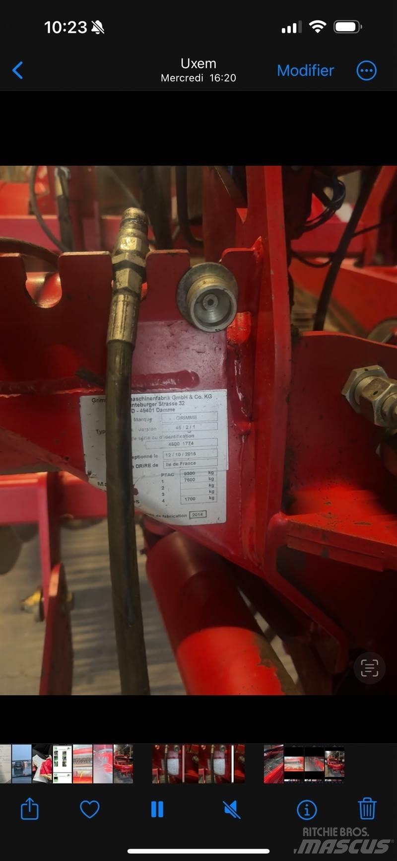 Grimme gt170 Sipulinnostokoneet