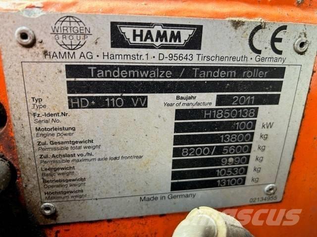Hamm HD 110 Tandemjyrät