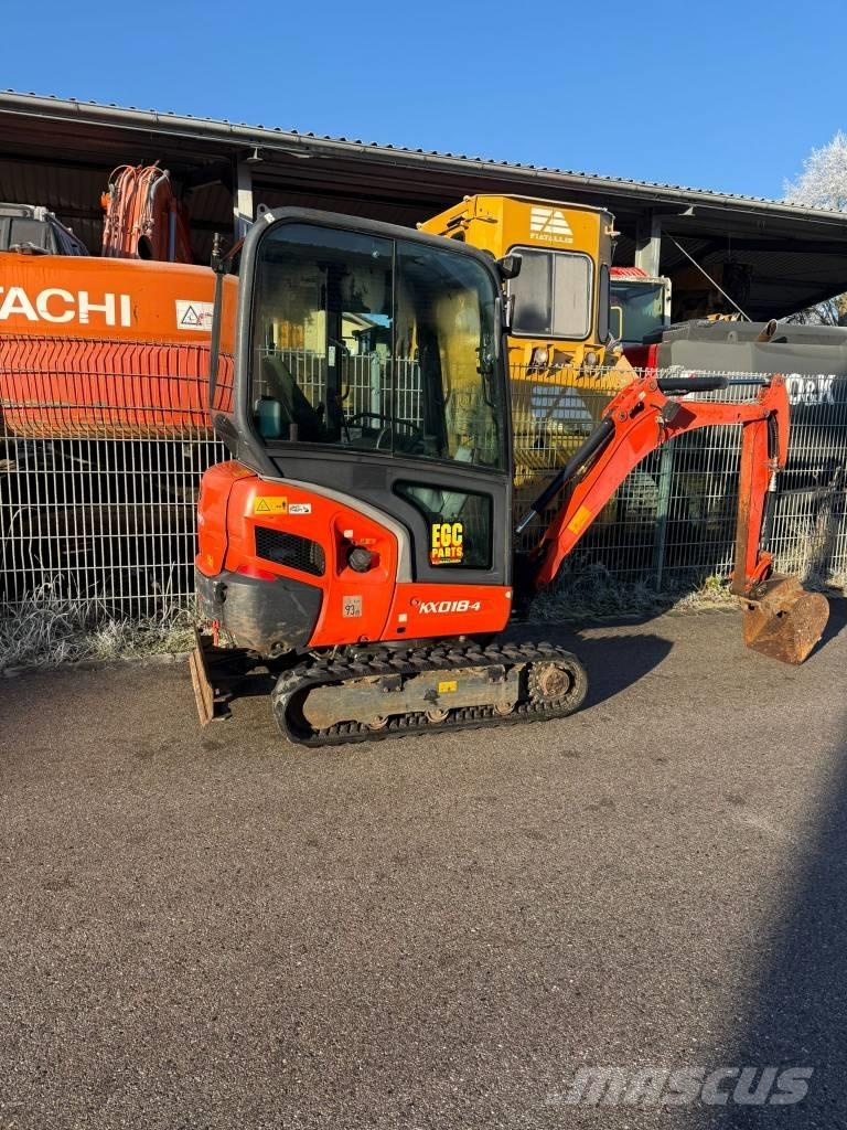 Kubota KX 018-4 Minikaivukoneet < 7t